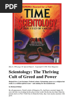 TIME Magazine - Scientology - The Thriving Cult of Greed and Power