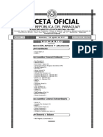 Gaceta oficial de la República de Paraguay N° 149. 07 de agosto de 2017.