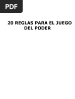 Anonimo - 20 Reglas para El Juego Del Poder PDF