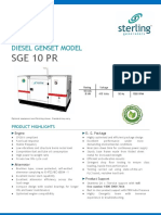 Sge 10 PR: Diesel Genset Model