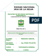 Leventamiento de Una Poligona Con Brujula - topografia 