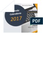 Agenda Calendario 2017 Sin Macros ClasesExcel