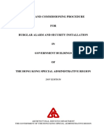 Burglar Alaram Inspection Procedure PDF