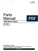 Caterpillar 120k Motor Grader Parts Manual