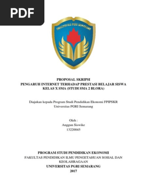 Cover Proposal Skripsi