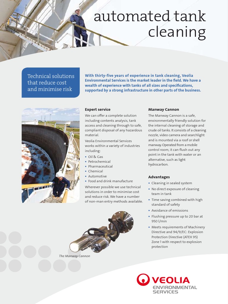 Large Tank Cleaning PDF Tanks Petroleum