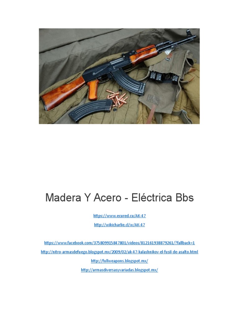 Ak 47 | PDF | Rifle | Tecnología militar