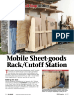 Mobile Sheet Goods Rack Cutoff Station