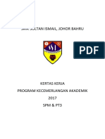 Kertas Kerja Program Kecemerlangan 2017