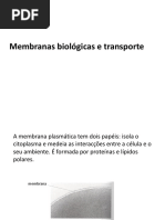 9. Membranas Biológicas e Transporte
