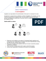 The Roles of Supervisors and Invigilators