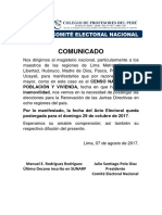 COMUNICADO