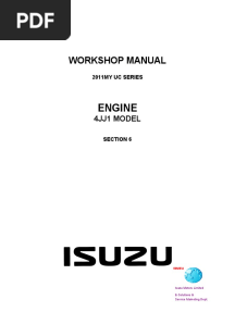 Isuzu D-Max 2011 4JJ1 Engine Service Manual PDF