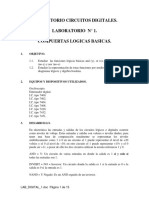 Laboratorio 1 - Compuertas Logicas PDF