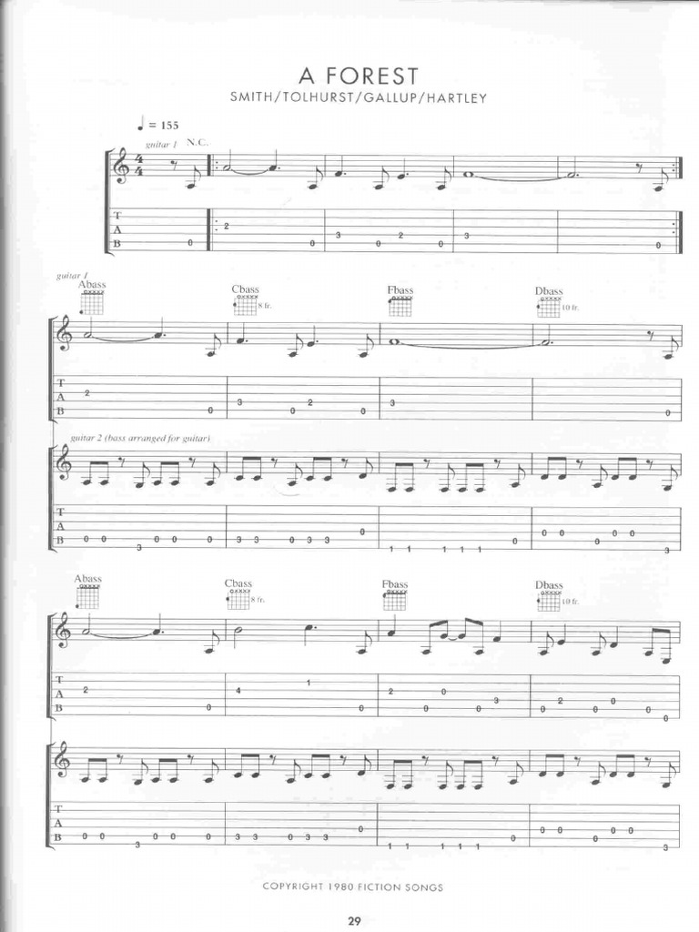 THE CURE GREATEST HITS ギタースコア THE CURE GREATEST HITS ギター