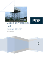 Design of Pressed Steel Tank According to IS 804:1967