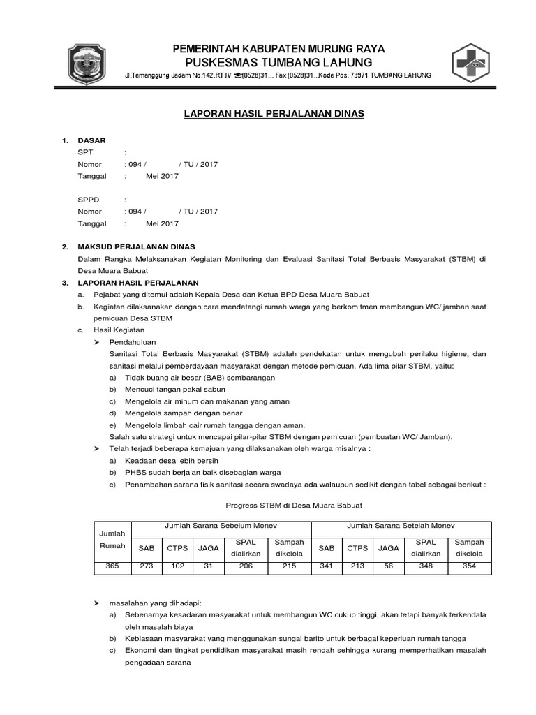 Laporan Monev STBM SB