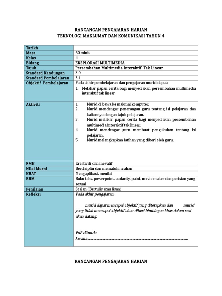 Persembahan Multimedia Interaktif Tak Linear Pdf