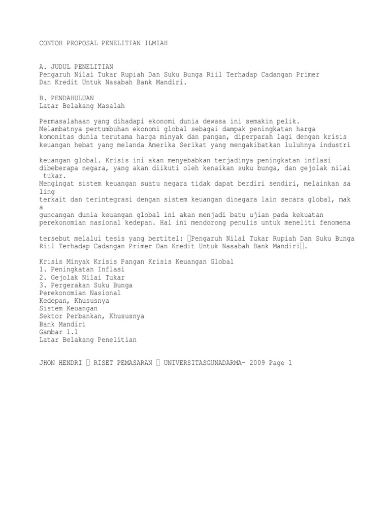 Contoh proposal skripsi pdf image