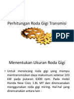 Perhitungan Roda Gigi Transmisi