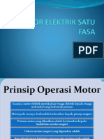 Prinsip Operasi Motor Elektrik