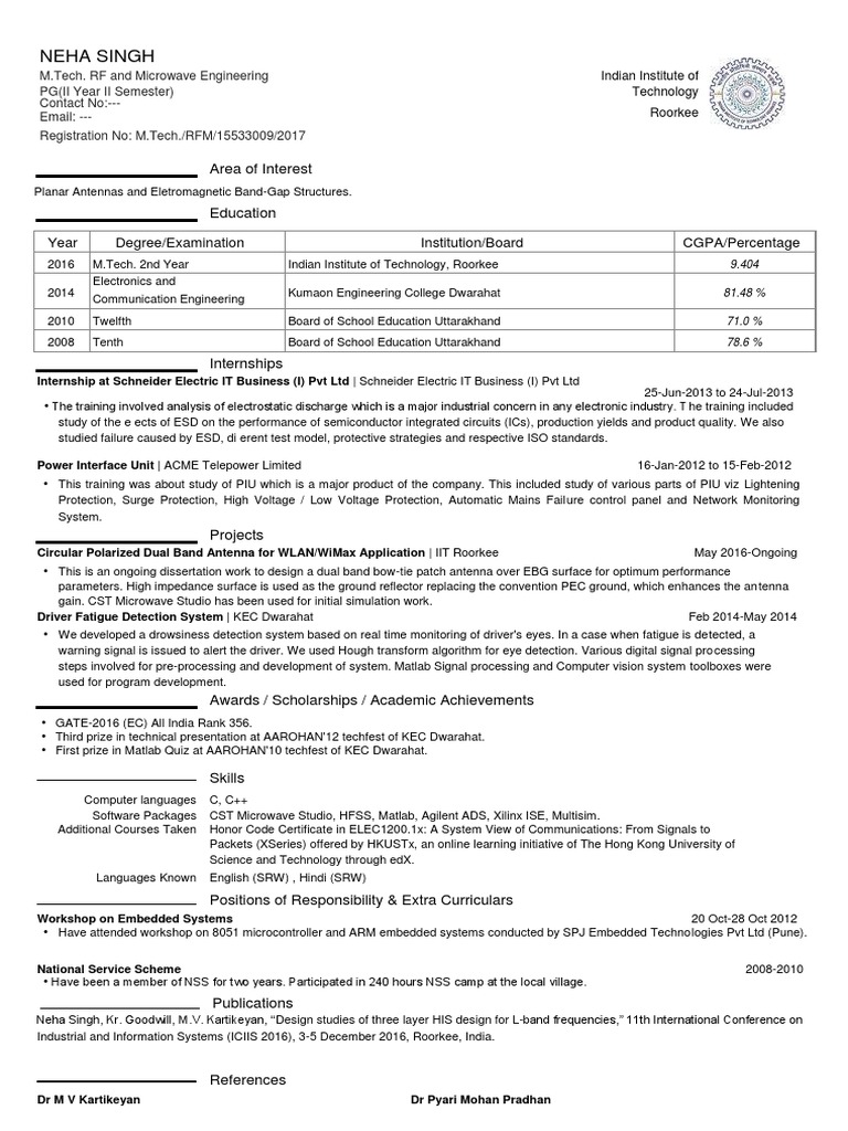 Resume  Antenna (Radio)  Electrostatic Discharge Resume  Antenna (Radio)  Electrostatic Discharge
