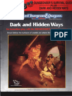 TSR 2019S Dungeoneers Survival Guide Dark and Hidden Ways Set PDF