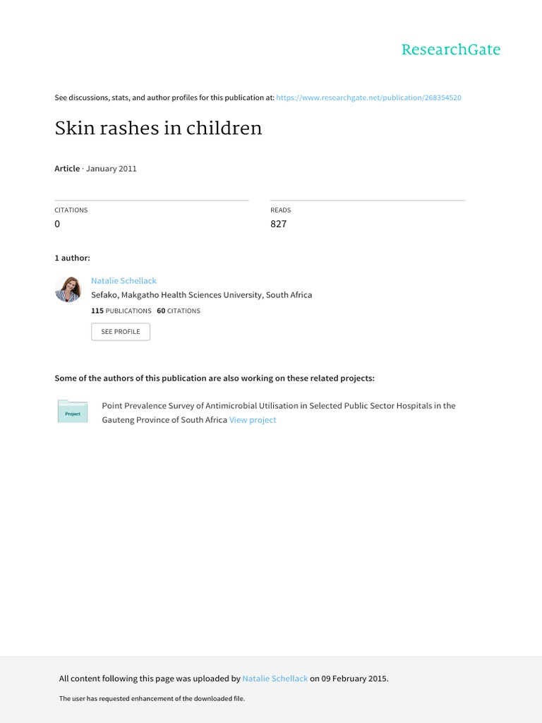 Skin Rashes in Children: Diagnosis Guide | PDF | Dermatitis | Cutaneous ...