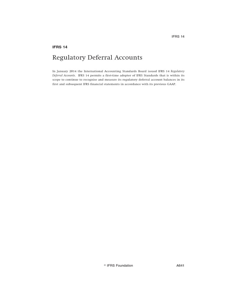 14Regulatory Deferral Accounts PDF International Financial