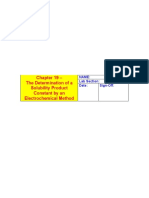 Chapter 19 - The Determination of A Solubility Product Constant by An Electrochemical Method