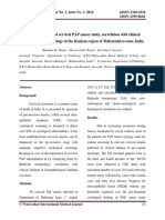 An institution-based cervical PAP smear study, correlation with clinical findings & histopathology in the Konkan region of Maharashtra state, India