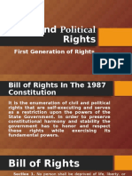 Civil and Political Rights: First Generation of Rights