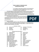 National Library of Medicine Cataloging System