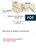 Detection and Estimation Theory Lectures 19: Mojtaba Soltanalian-UIC