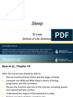 Sleep: Ty Lees School of Life Sciences