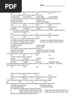 Atom Practice Test