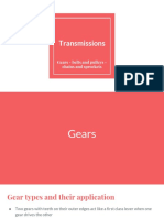 Transmissions: Gears - Belts and Pulleys - Chains and Sprockets