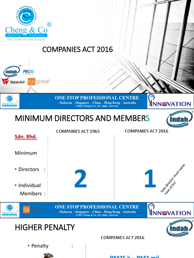 Companies Act 2016 Edited | PDF | Auditor's Report | Corporations