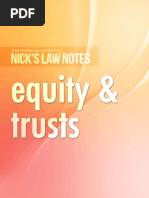 Nick's Notes - Equity & Trusts