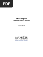 Maxcompiler Kernel Numerics