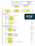 A. Structure Material: 2G1 Concrete Beam Analysis Project: Building: Date