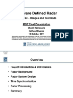 Software Defined Radar: Group 33 - Ranges and Test Beds MQP Final Presentation