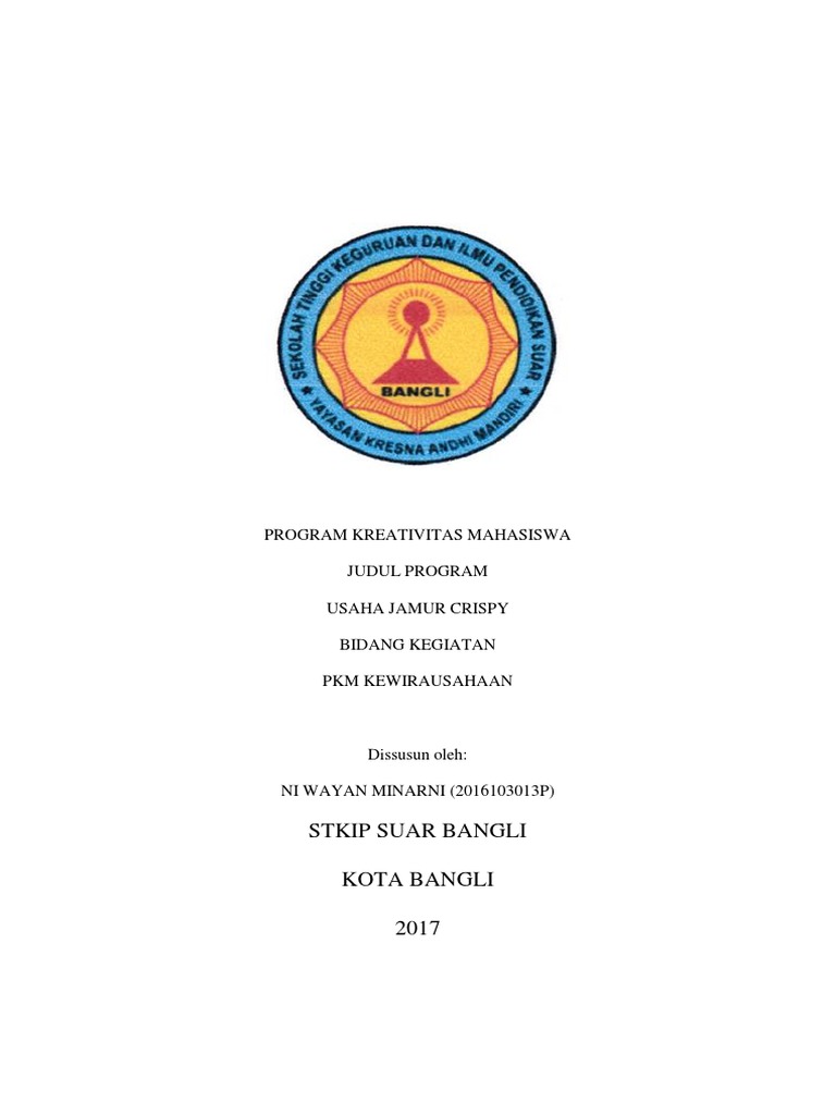 Contoh PKM | PDF | Karier & Perkembangan