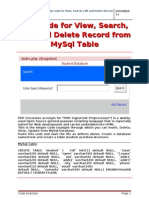 PHP Code Example For View Edit Delete Search Update Database Table