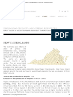 Division of Geology and Mineral Resources - Heavy Mineral Sands