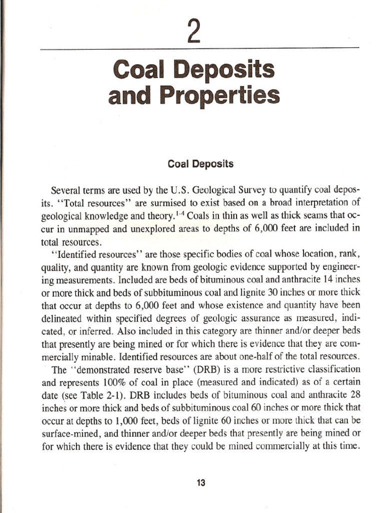 U.S. Coal Deposits and Properties Overview | PDF | Coal | Lignite