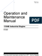 Operation and Maintenance Manual: 1104D Industrial Engine