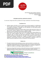 Interrogazione sgomberi e cariche