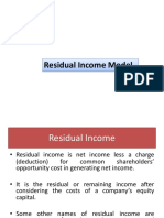 Residual Income Model