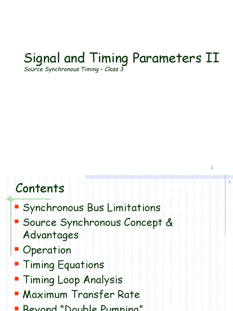Source Synchronous Timing Analysis | PDF | Electricity | Electrical ...